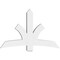 Ekena Millwork Davenport Architectural Grade PVC Gable Bracket, 60"W x 40"H x 6"D x 6"F, 16/12 Pitch GBP060X40X0606DAV00 - alternate 3